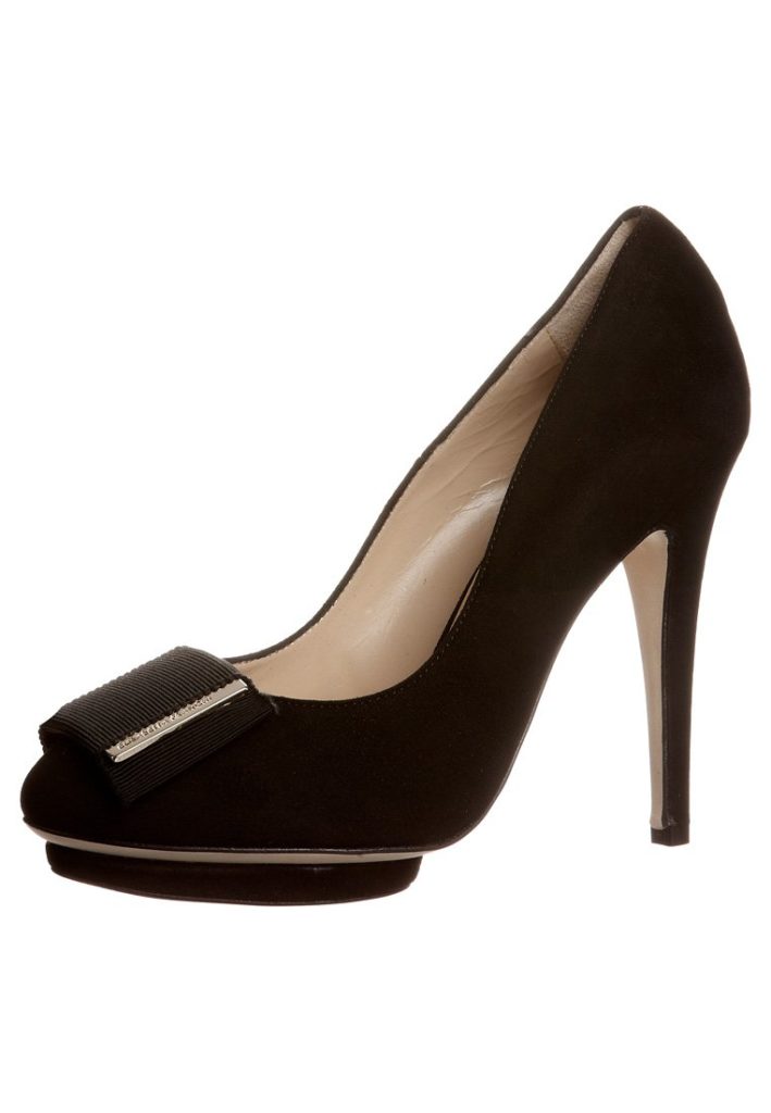 Escarpins Elisabetta Franchi noir talons hauts plateau