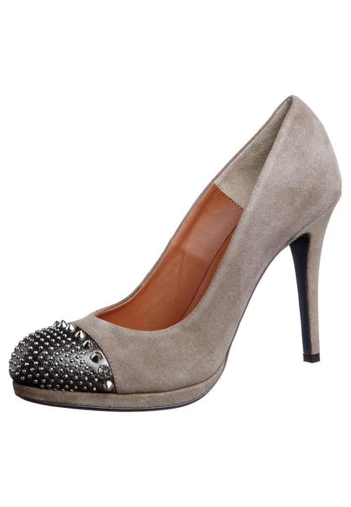 Escarpins talons hauts Patrizia Pepe rock beige