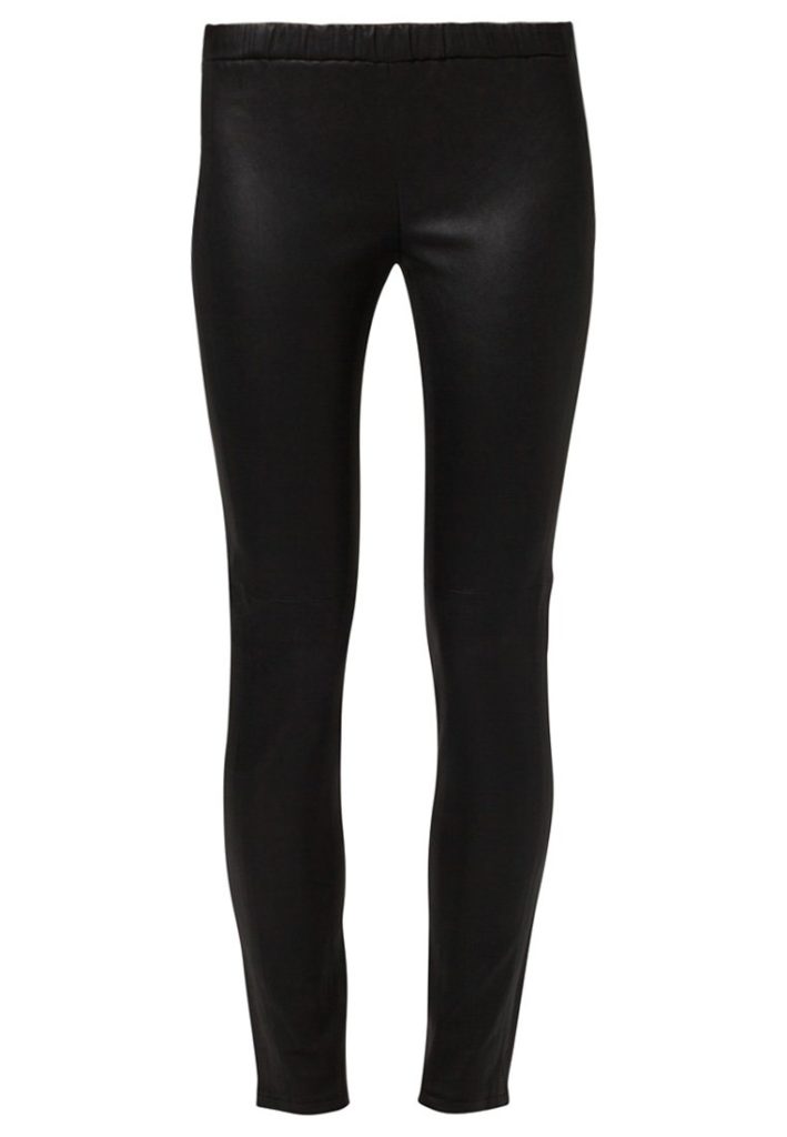 Legging en cuir noir Michael Kors