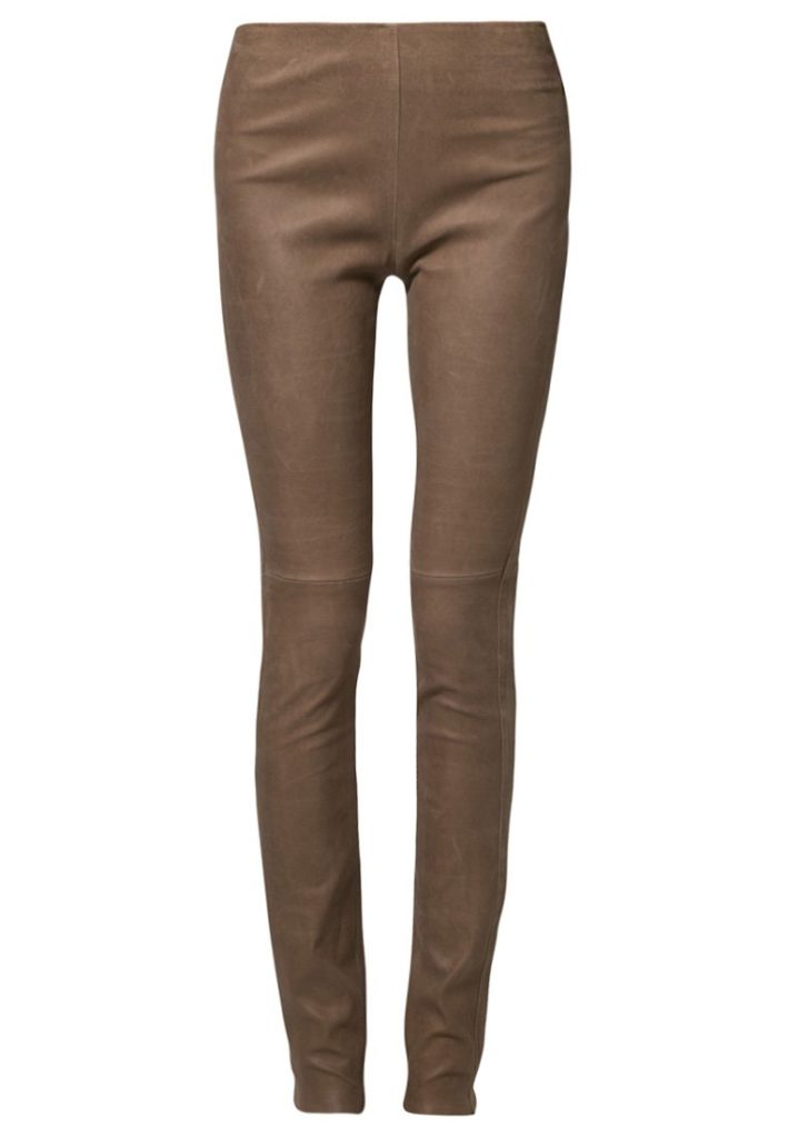 Pantalon en cuir marron Ventcouvert