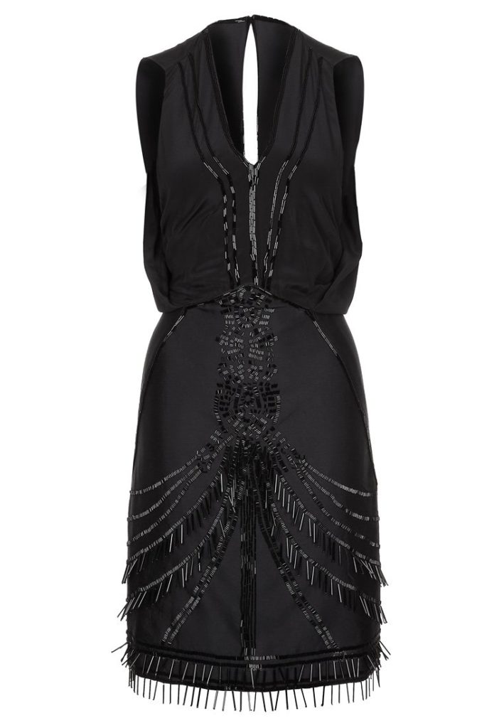 Robe de soirée Antik Batik perles noires