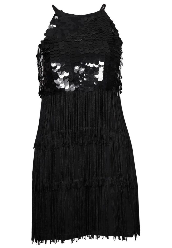 Robe de soiree sequins noirs Jane Norman