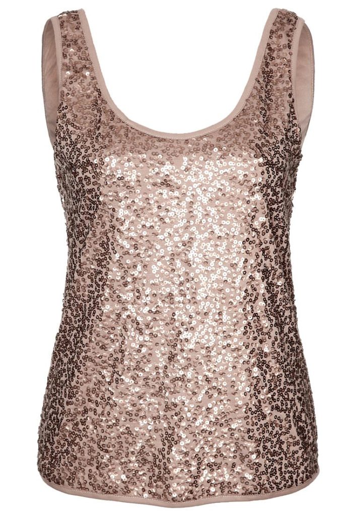 Top paillettes or