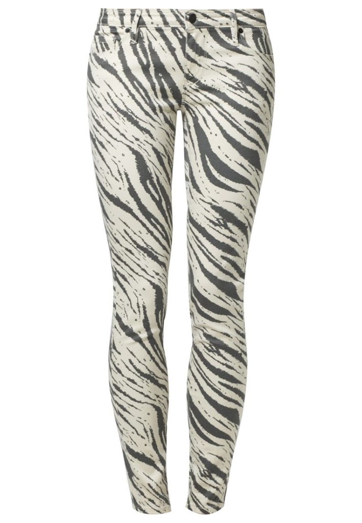 Jean slim impriné sauvage zèbre Sass & Bide