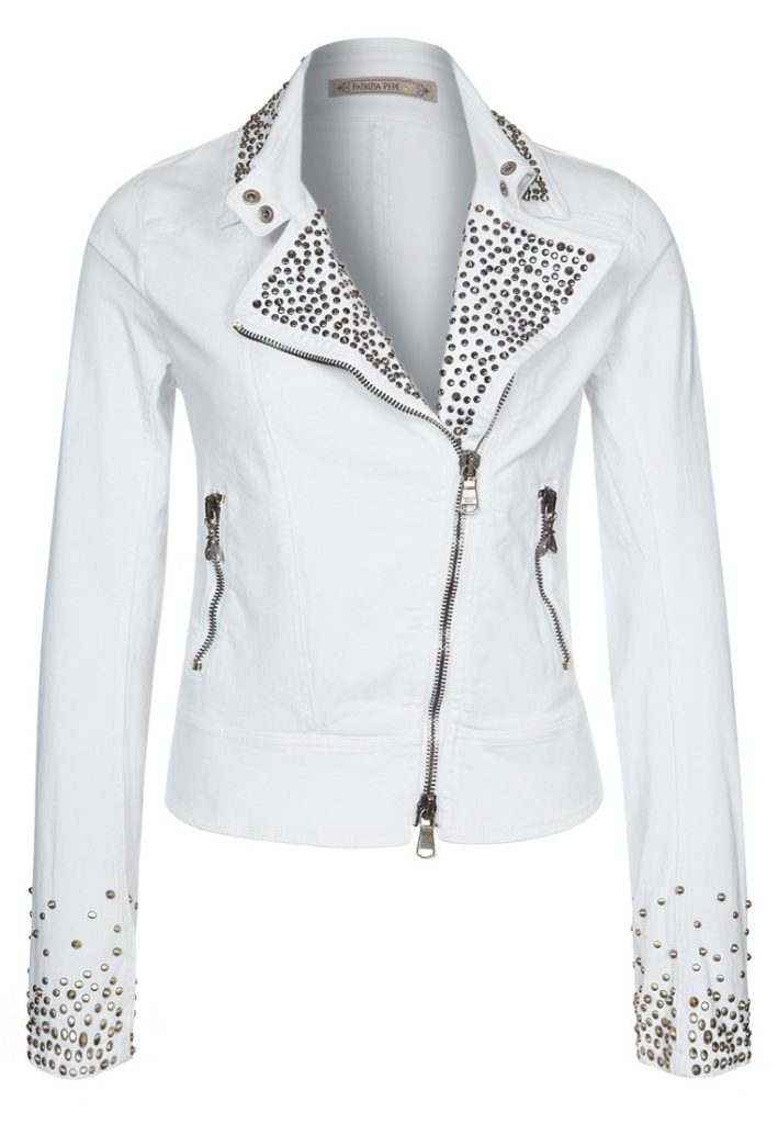 Veste en jean blanc Patrizia Pepe