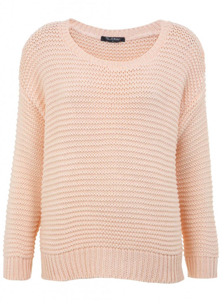 Pull maille rose clair pastel