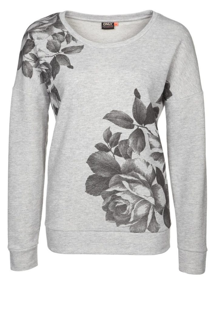 Sweatshirt only motifs fleurs