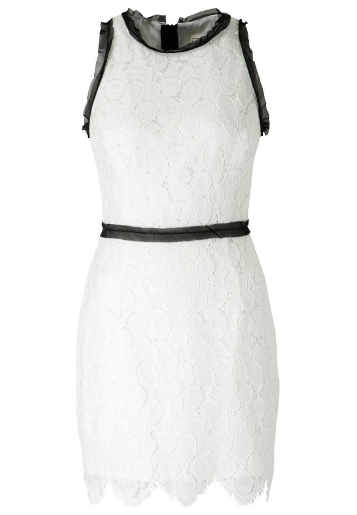 Robe luxe Milly noir et blanc