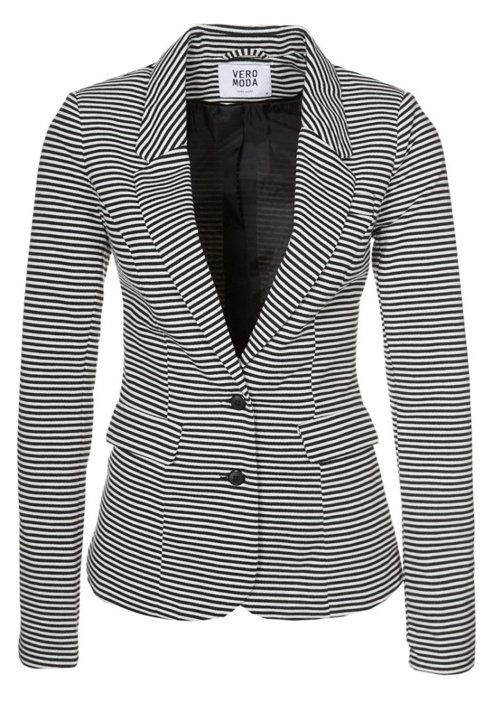 Veste blazer Vero moda rayures noir blanc