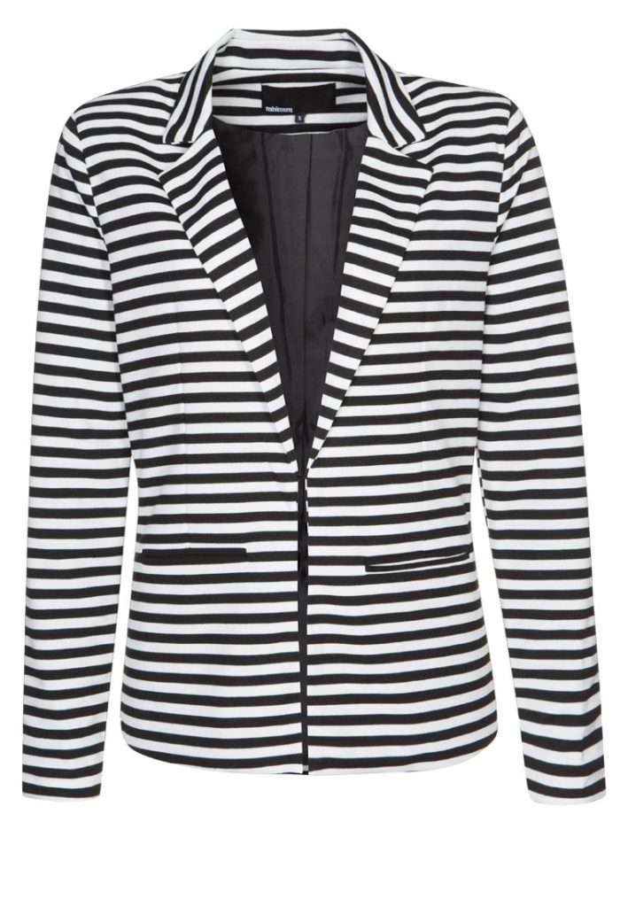 Veste blazer rayures noir blanc Minimum