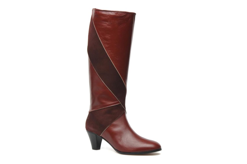 Bottes en cuir bordeaux Patricia Blanchet