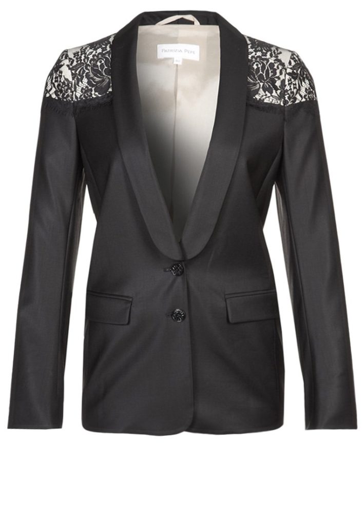 Blazer noir dentelle Patrizia Pepe