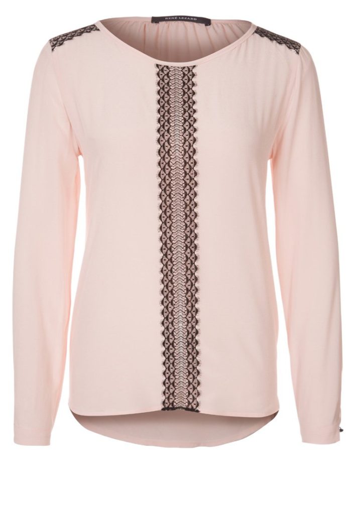 Blouse rose et noire René Lezard