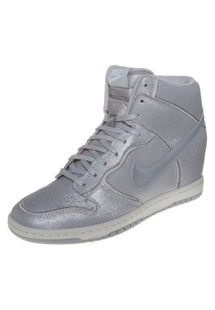 Nike Dunk Sky Hi Cut Out argent