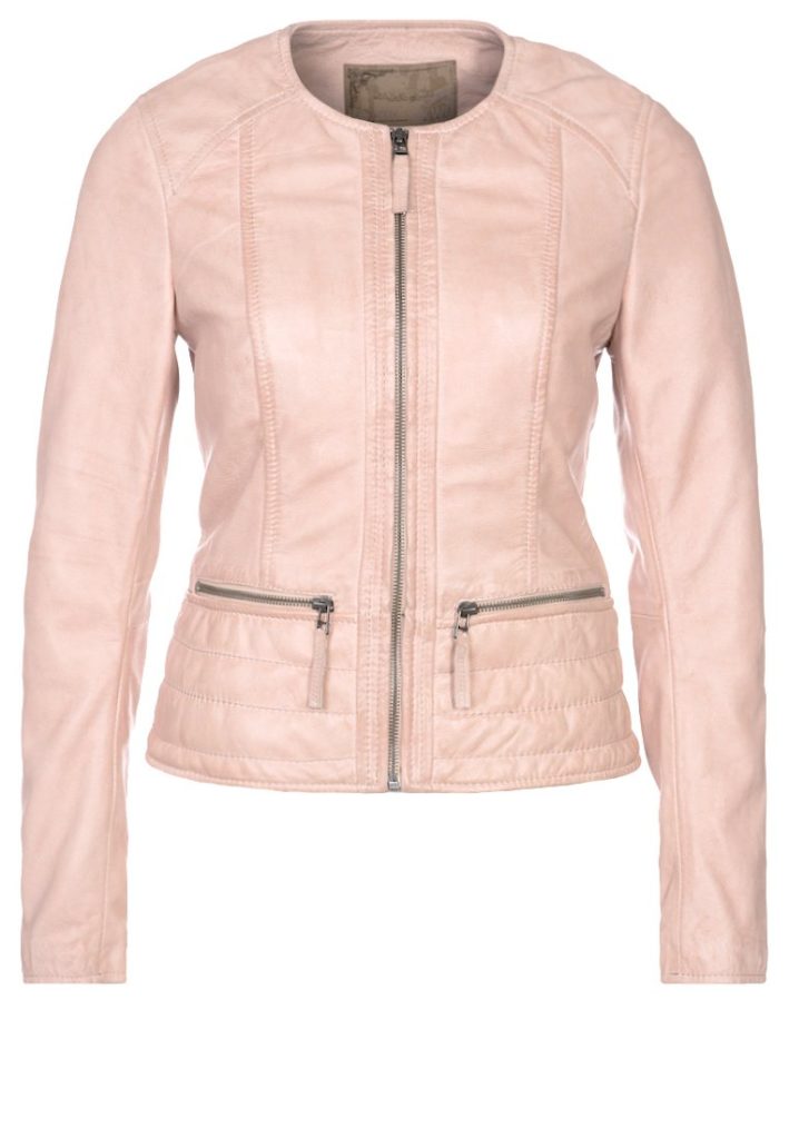 veste cuir rose Oakwood