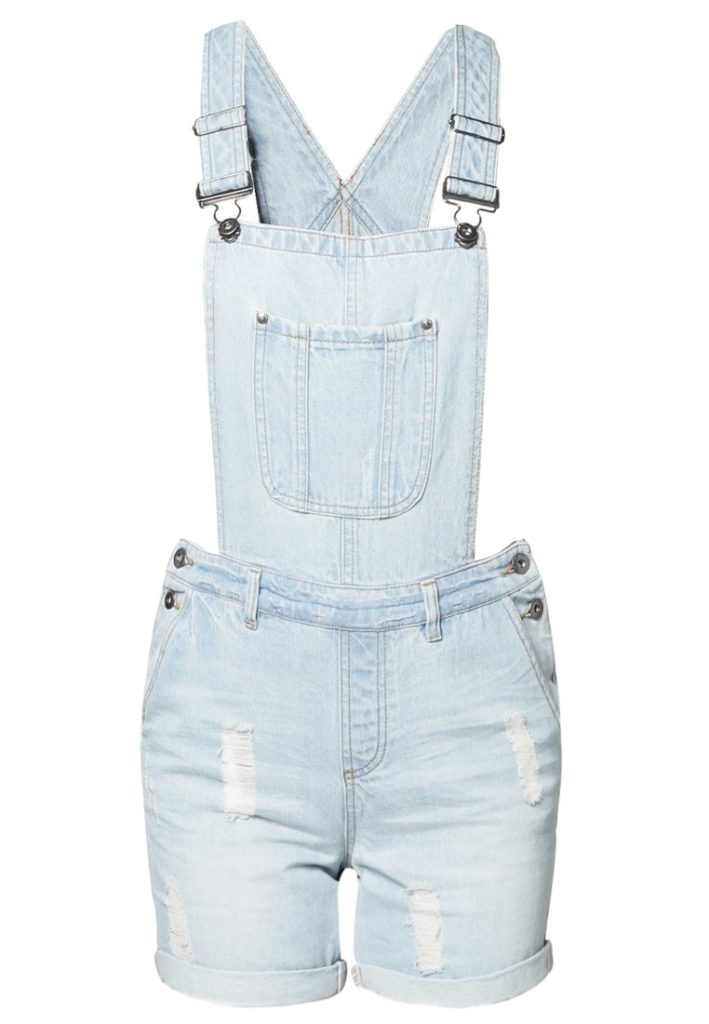 Salopette short jean bleu clair Vero Moda