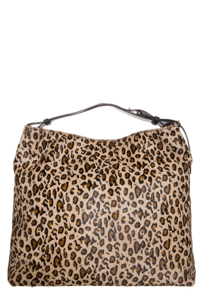 Cabas en cuir omprime leopard Abro