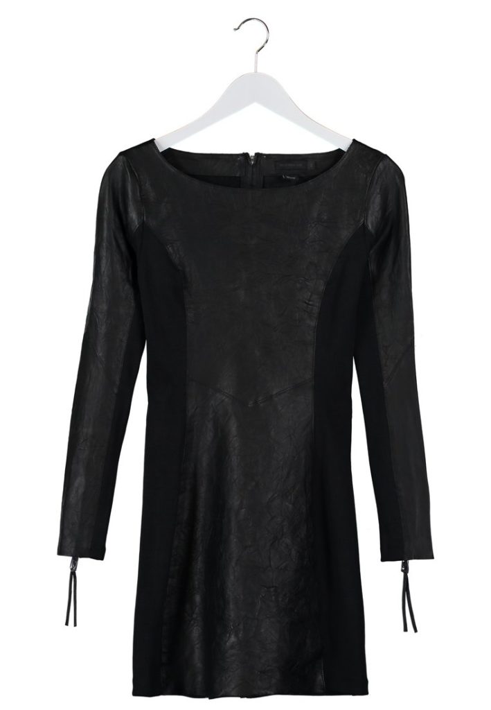 Robe en cuir noir Tiger of Sweden