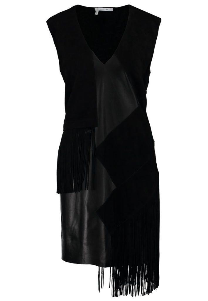 Robe noire cuir Derek Lam 10 Crosby