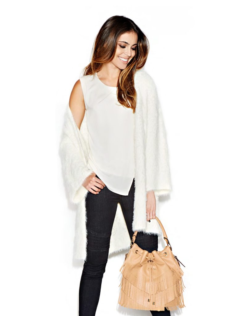 Cardigan doux blanc Guess