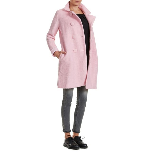 Manteau rose Brigitte Bardot