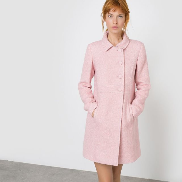 Manteau rose pastel tendance