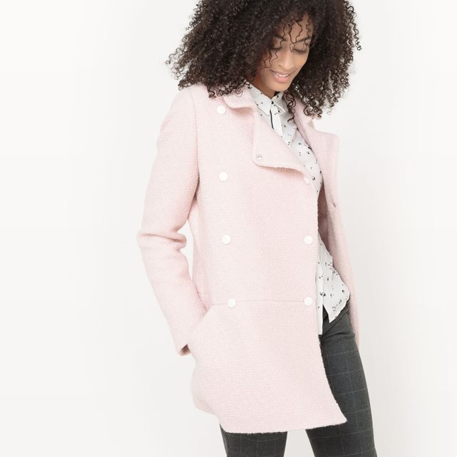 Manteau rose pastel