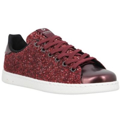 Baskets Glitter bordeaux Victoria Glitter