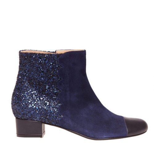 Boots glitter bleu Le Soulier Francais