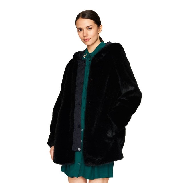Parka capuche femme fausse fourrure Idano