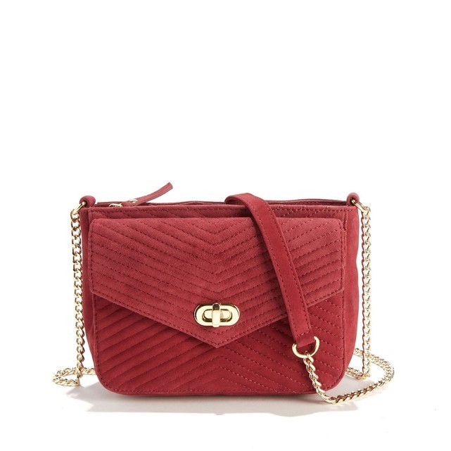 Sac bandouliere cuir rouge Petite Mendigote