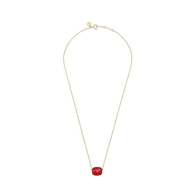 Collier or quartz rouge Morganne Bello