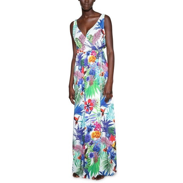 Robe longue fleurs exotiques Desigual