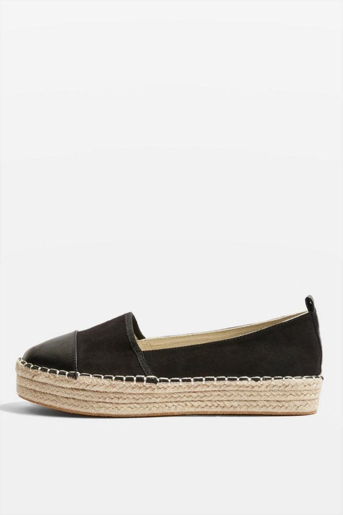 Espadrilles femme noires plateforme