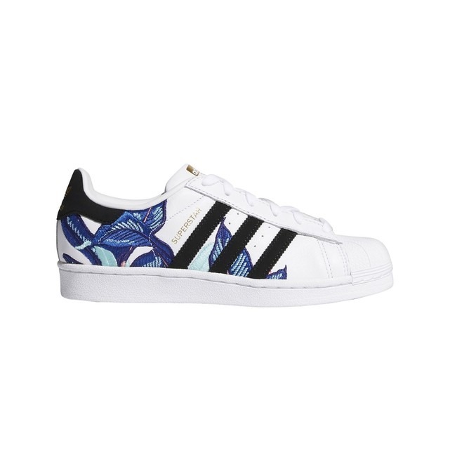 Baskets femme Adidas Originals Superstar broderies fleurs