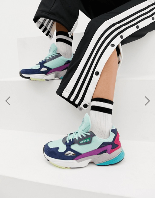 Baskets femme Adidas originals Falcon multicolore