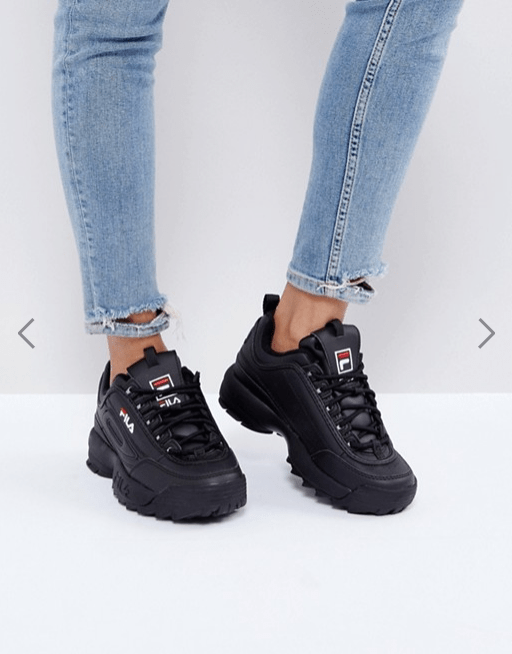 Baskets fila Disruptor femme noir