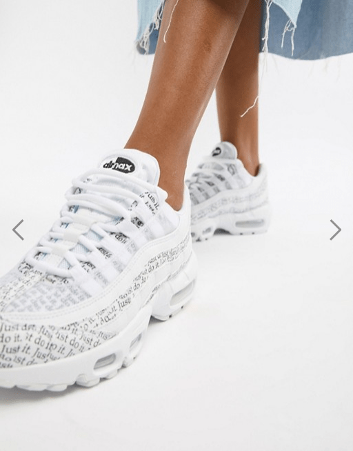 Baskets tendances Nike Air Max 95 imprime Just Do It femmes