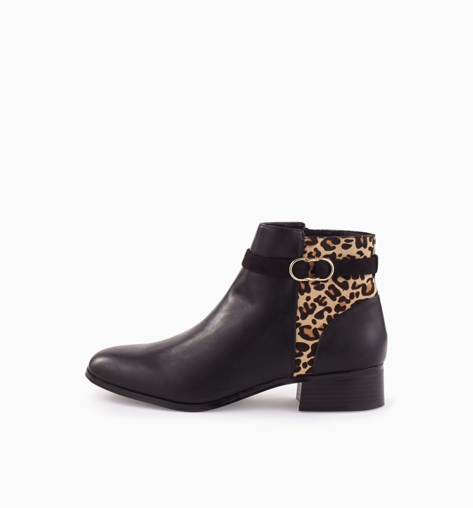 Boots femme imprime leopard