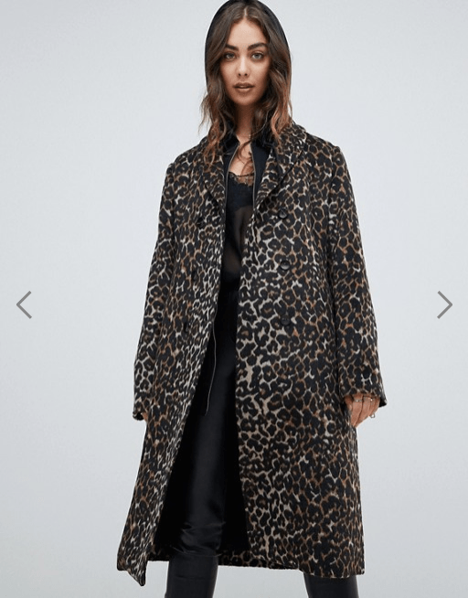 Manteau Religion imprime leopard