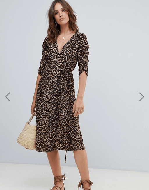 Robe mi longue imprime leopard Faithfull