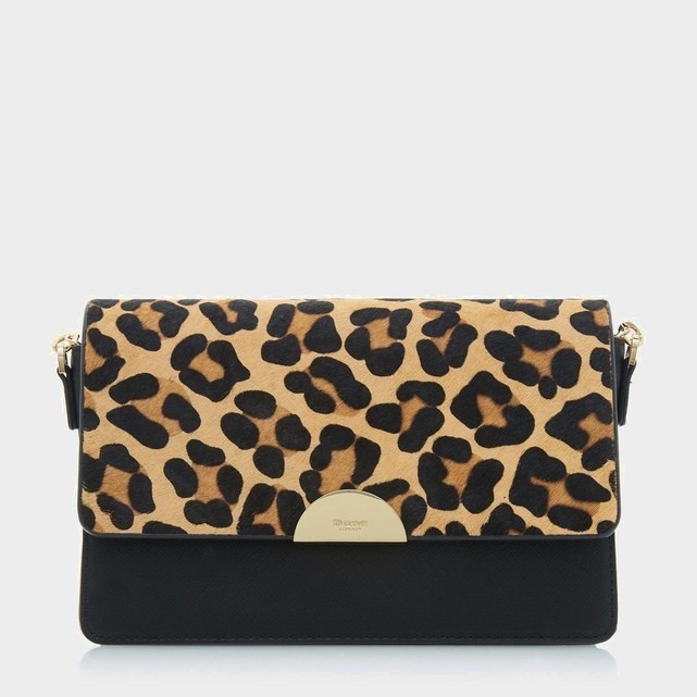 Sac a bandouliere imprime leopard Dune London