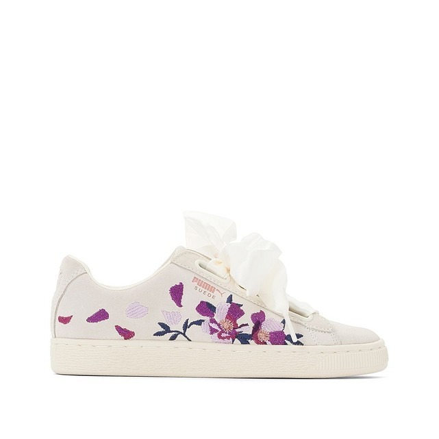 Sneakers Puma femme Wn Suede broderies fleurs