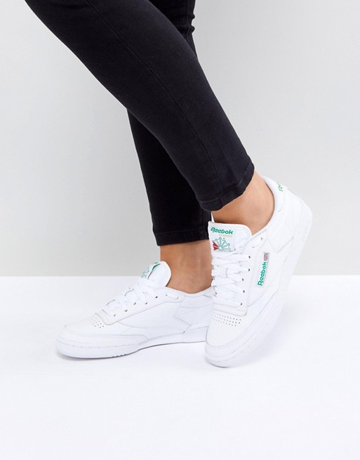 Sneakers femme Reebok club C85 blanches