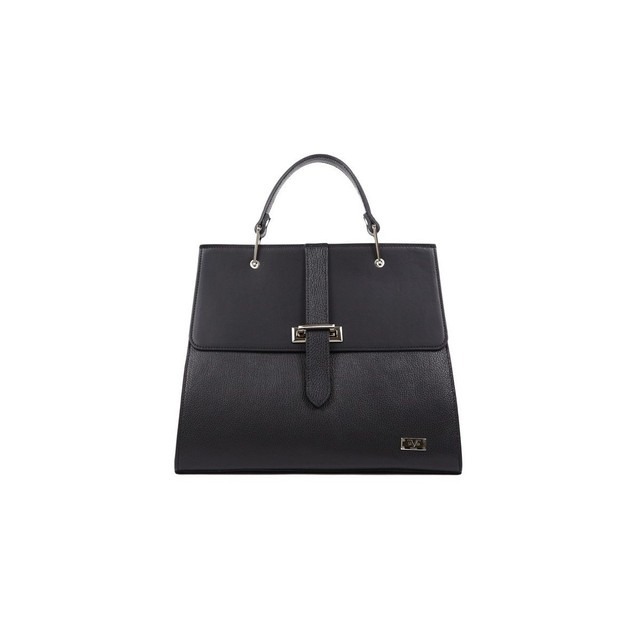 Sac a main trapeze noir en cuir Versace 19 69