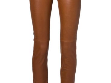 Pantalon en cuir camel Ventcouvert