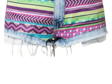 Short en jean ethnique BamBam