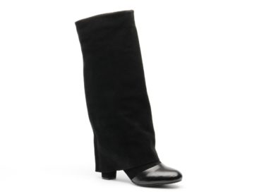 Bottes cuir noir larges See By Chloe