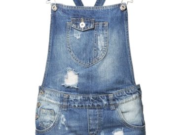 Salopette short en jean clair Only