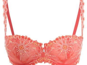 Soutien gorge balconnet Chantelle corail